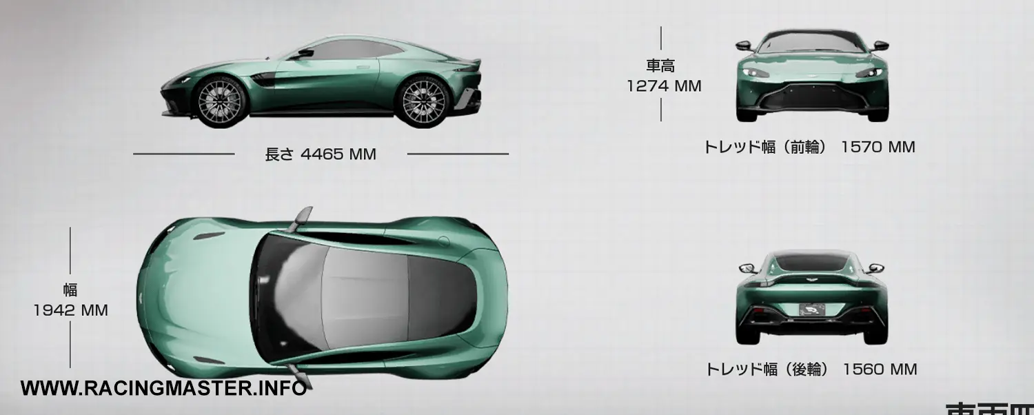 Planta do Aston Martin Vantage Coupe '23