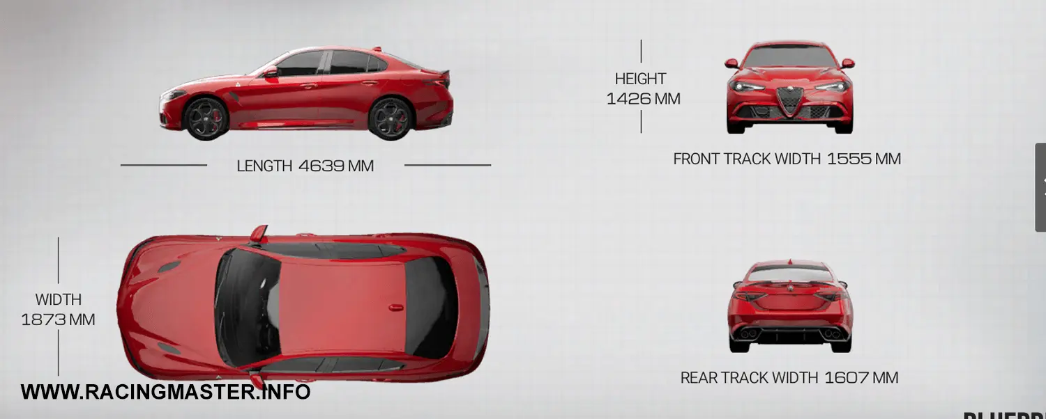Planta do Alfa Romeo Giulia Quadrifoglio '17