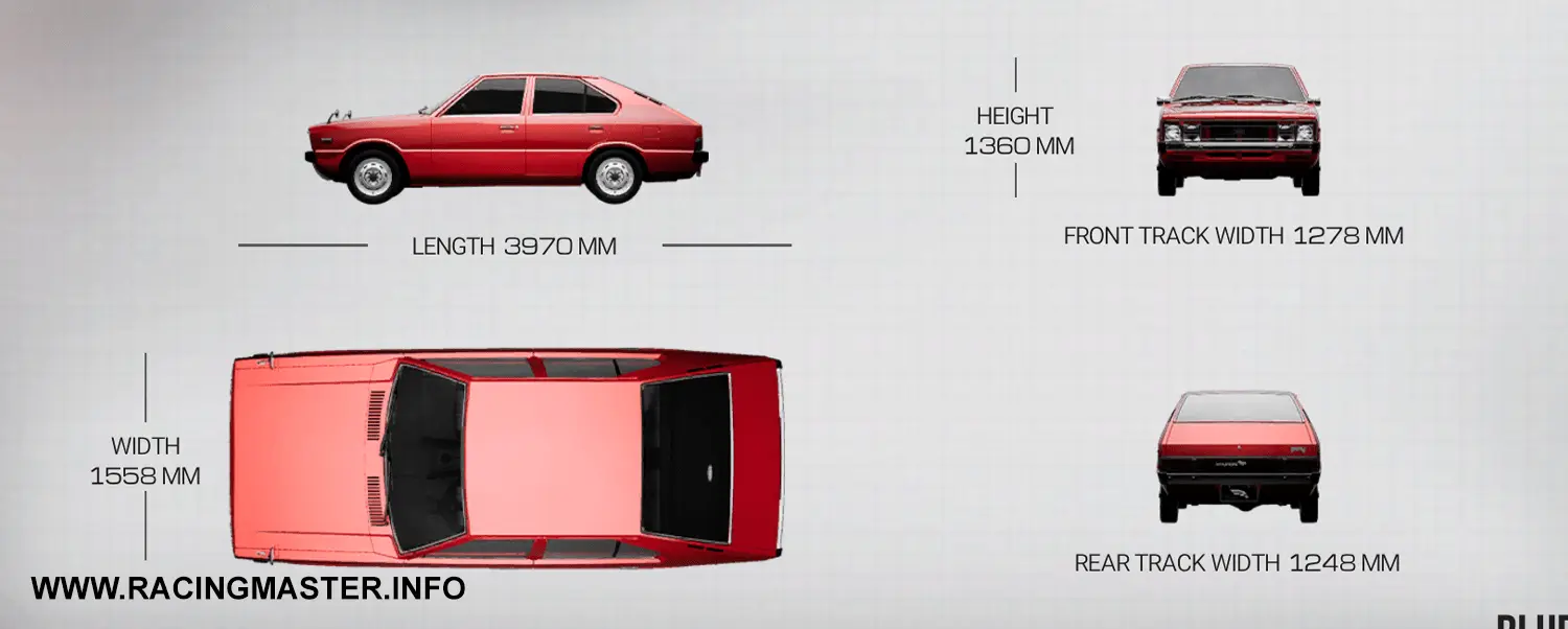 Planta do Hyundai Pony Sedan '75