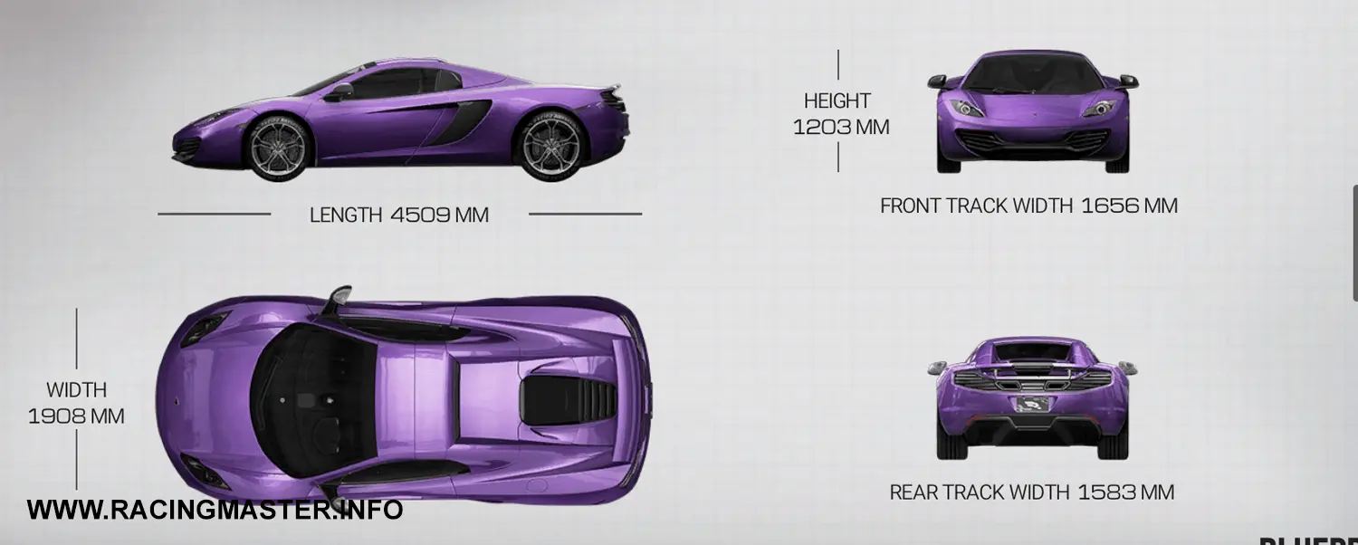Planta do McLaren MP4-12C Spider '12
